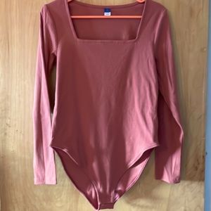 NWT** Square neck long sleeve bodysuit